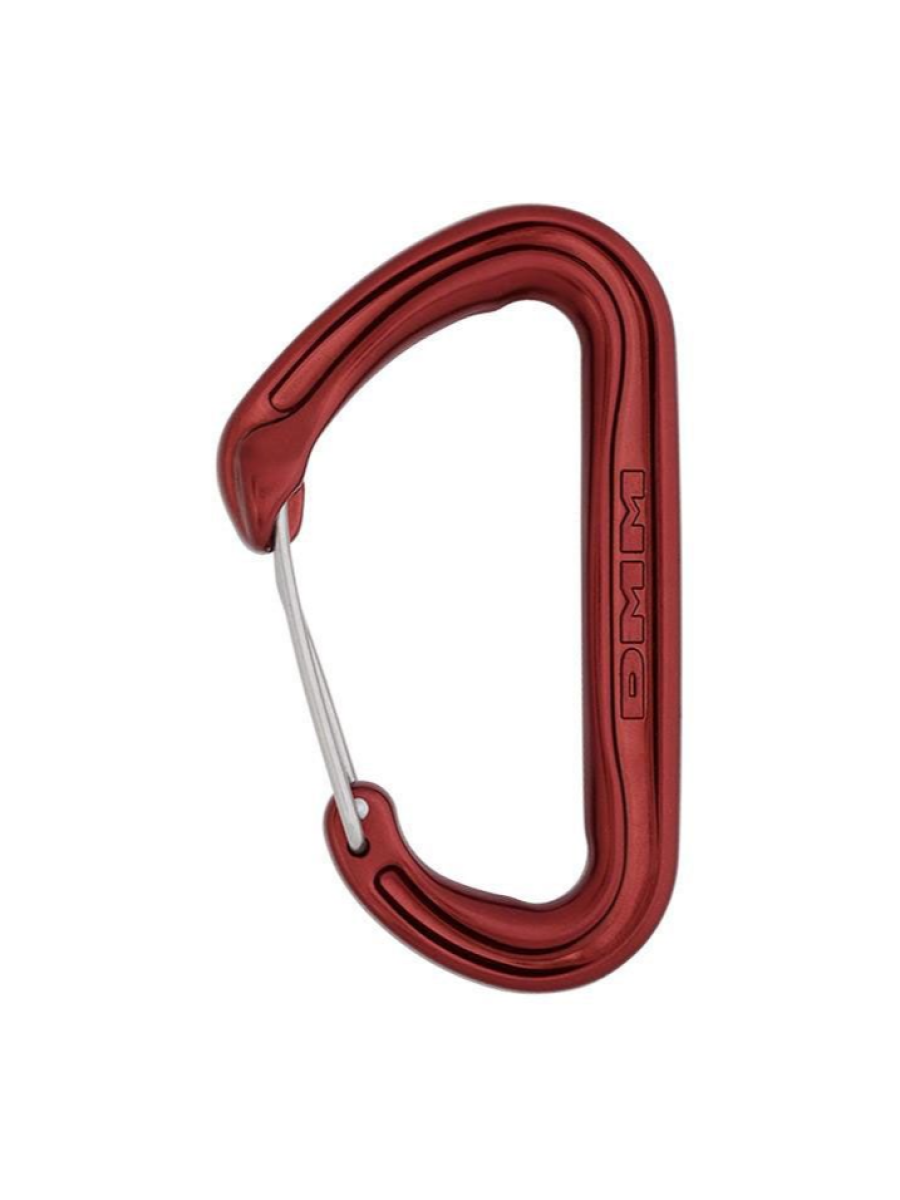 DMM Chimera wire gate carabiner - red - The Climbing Shop