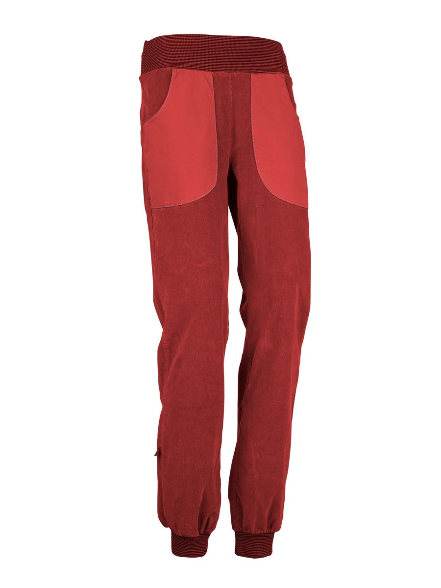 E9 Luppi Women's Climbing / Bouldering pants Paprika - front view - The Climbing Shop