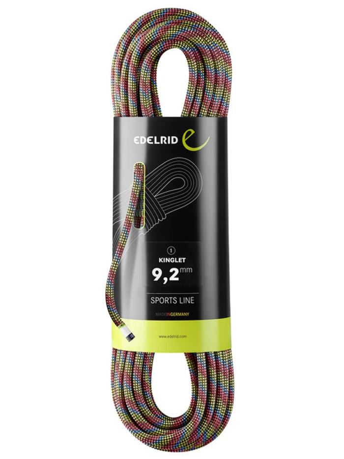 Edelrid 9.2mm Single Climbing Rope - dark multi-coloured - The Climbing Shop