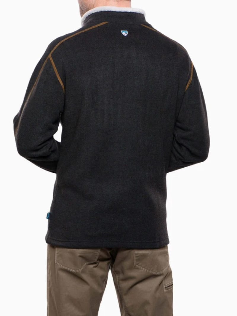 Kuhl Europa Quarter Zip Fleece Charcoal - back view - The Climbing Shop