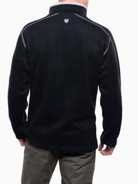 Kuhl Europa Quarter Zip Fleece Black - back view - The Climbing Shop