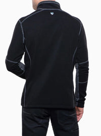 Kuhl Revel Quarter Zip Fleece Seater Black / Steel - back view - The Climbing Shop