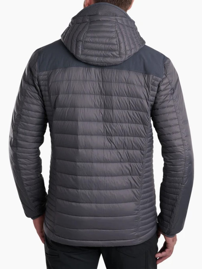 Kuhl Spyfire Hooded Down Jacket Carbon - back view - The Climbing Shop