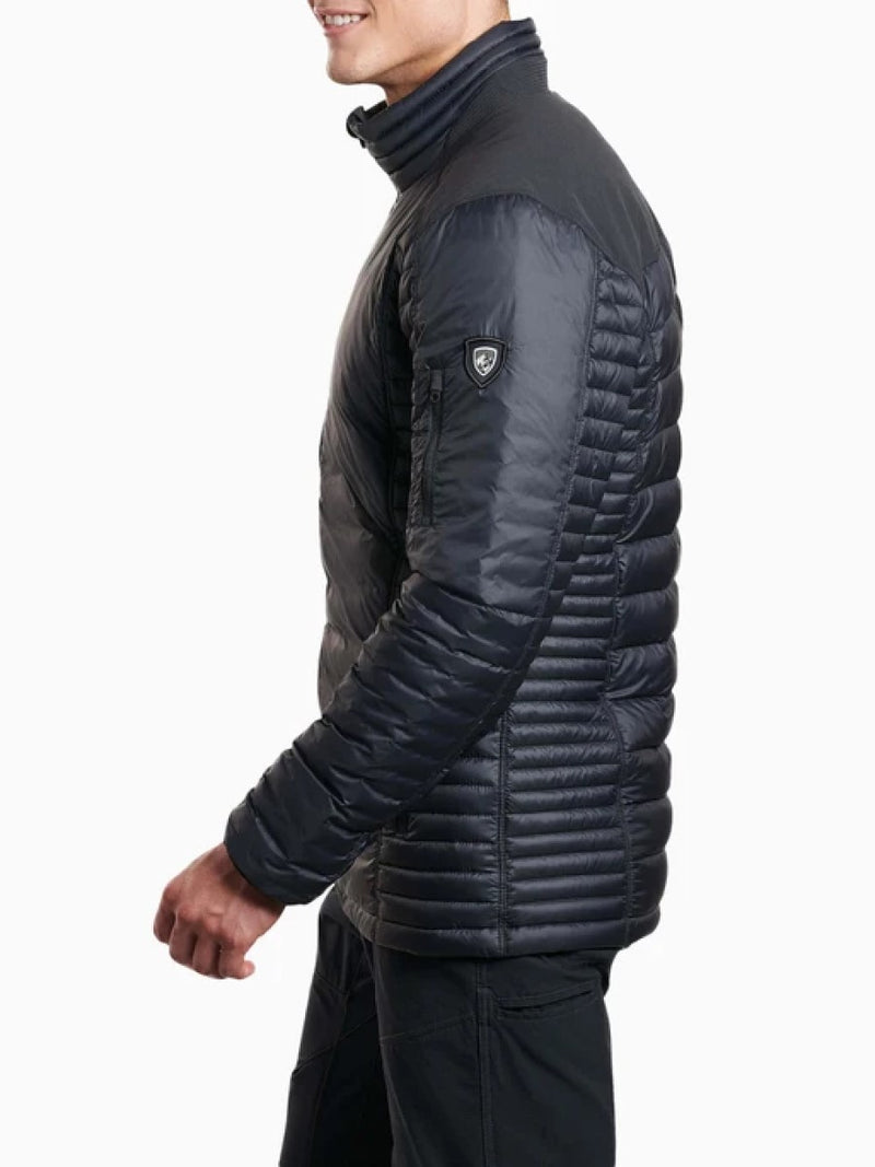 Kuhl Spyfire Down Jacket black - side view - The Climbing Shop