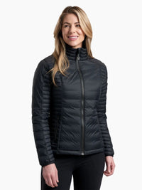 Kuhl Spyfire Womens Down Jacket blackout - front view - The Climbing Shop