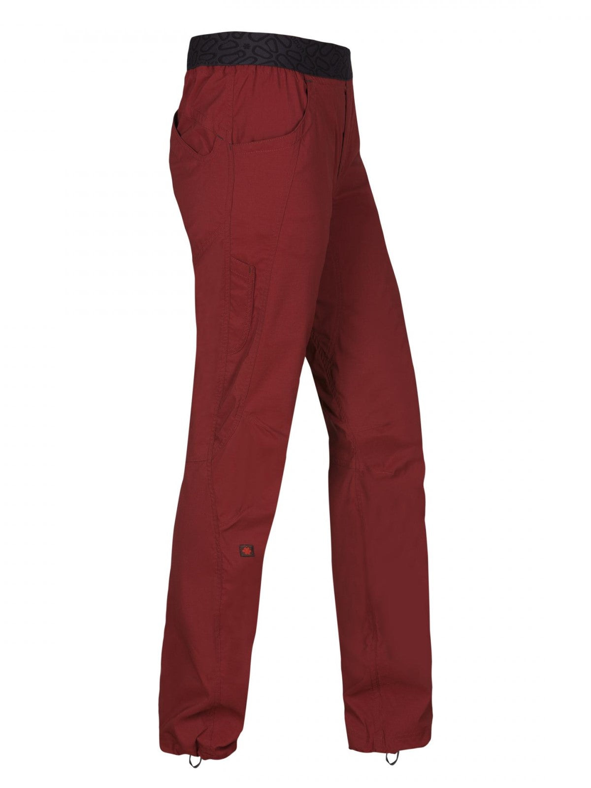 Ocun Mania Climbing | Bouldering Pants Wine Merlot - side view - The Climbing Shop