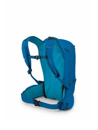 Osprey Kamber 20 litre Alpine Blue snow pack - back panel and straps - The Climbing Shop