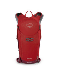 Osprey Siskin 8 litre ultimate red with 2.5 litre resevoir - front view - The Climbing Shop