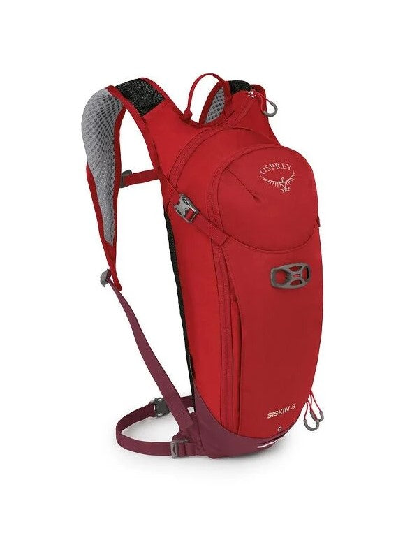 Osprey Siskin 8 litre ultimate red with 2.5 litre resevoir - The Climbing Shop