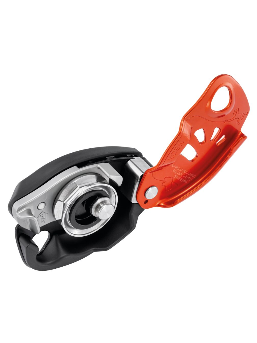 Petzl Neox Assisted Breaking Belay Device - opened - The Climbing Shop