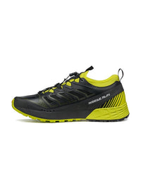 Scarpa Ribelle Run Black Lime trail running shoe - inside view - The Climbing Shop