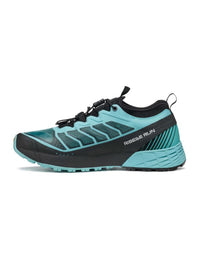 Scarpa Ribelle Run Womens Aqua Black trail running shoe - inside view - The Climbing Shop