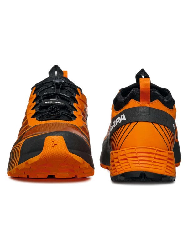 Scarpa Ribelle Run Orange Black trail running shoe - heel toe - The Climbing Shop