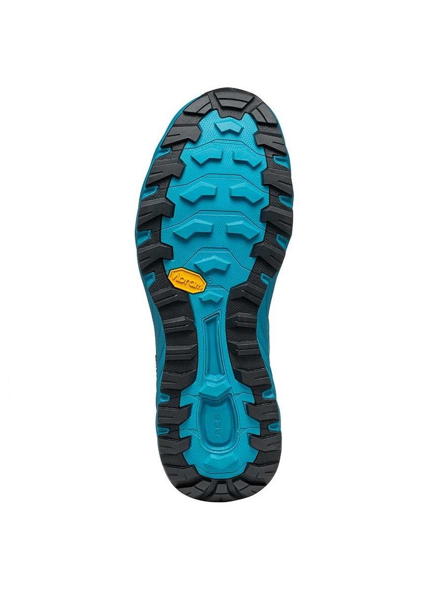 Scarpa Spin Infinity Azure Ottanio trail running shoe - sole view - The Climbing Shop