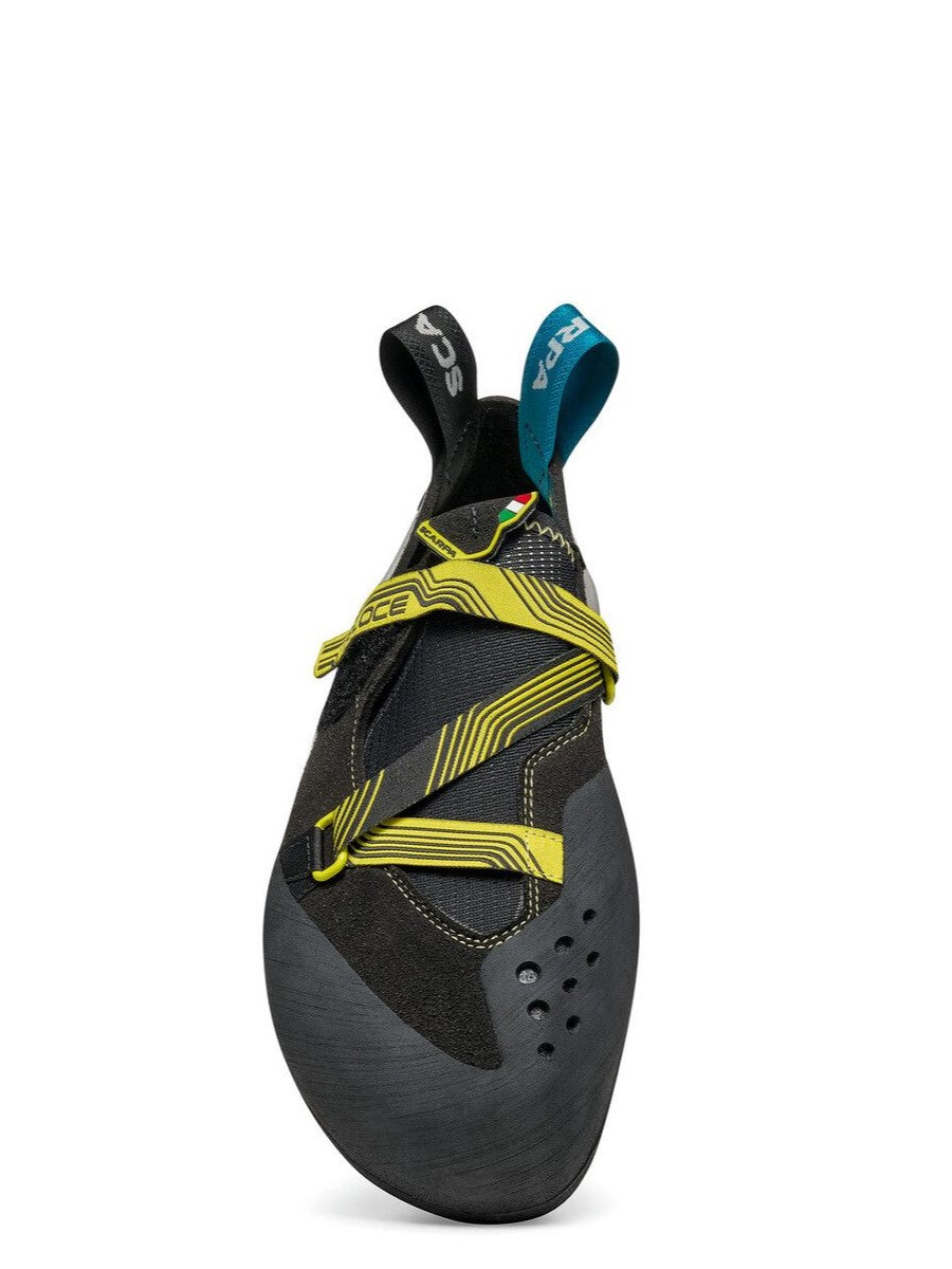 Scarpa Veloce climbing | bouldering shoe - front view - The Climbing Shop